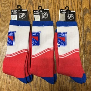Calcetines New York Rangers para hombre Jacquard Reebok - 1 par para hombre talla grande 8-13 - Imagen 1 de 1