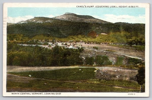 Alte Postkarte North Central Vermont Kamelbuckel grüne Berge verschickt 1937 - Bild 1 von 2