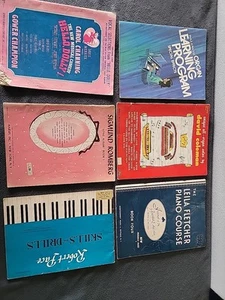 Vintage Lot Of 6 Vintage Sheet Music Mixed Genre's - Picture 1 of 7