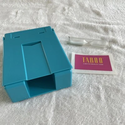Taboo Game Replacement Pieces Parts Sand Timer & Card Holder Only 1989 B5 - Image 1 of 4
