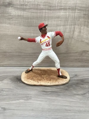 Baseball HOFer Bob Gibson figurine 5” Signed, numbered 940/3000, ProSports 1990 - Image 1 of 4