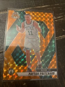 Mosaico Panini 2024-25 - Payton Pritchard #137 naranja mosaico Prizm/249 - Imagen 1 de 3