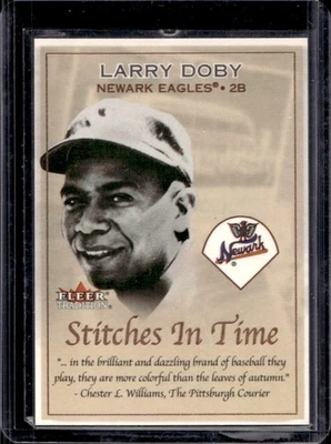 Fleer Tradition Larry Doby Stitches in Time 2001 #8 ST. Foto 1 de 2