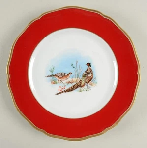 Lynn Chase Winterspiel Vögel rot Mittagessen Teller 1206113 - Bild 1 von 1