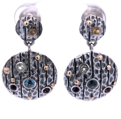 Video Samuel B Behnam 925 Sterling Silver 18K Gold Natural Gemstone 💎 Earrings - image 1 of 4
