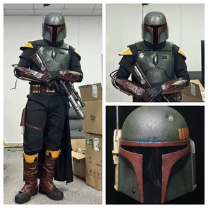 Mandalorian El Libro de Boba Fett Cosplay Armadura de Cuerpo Completo 1:1 FRP Casco Trajes - Imagen 1 de 21