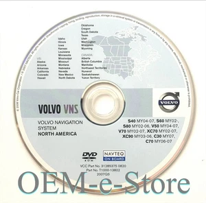 2003-2006 Volvo XC90 S80 GPS Navigation DVD West Region U.S Canada Map OEM Disc - Picture 1 of 2