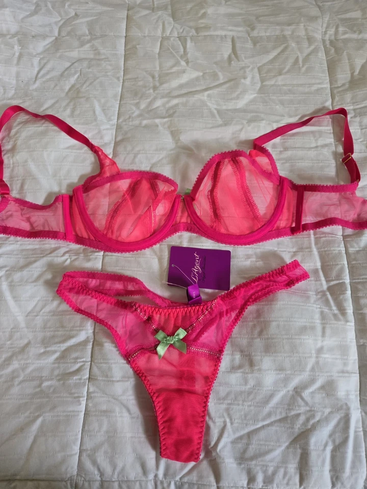 Conjunto de sujetador y bragas Agent Provacateur 34c a juego talla pequeña 2 Foto 1 de 4