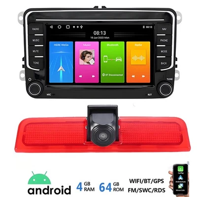 7"Radio Autoradio GPS Rückfahrkamera für VW Caddy Life 2K Facelift Carplay DAB+ - Bild 1 von 4