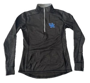 University Kentucky Wildcats J. America Dark Gray 1/4 Zip Pullover Women Small - Picture 1 of 7