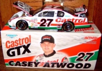 Lote de 2 autos Chevrolet Castrol Action Winners Circle Casey Atwood 2000 1/24 1/64 Foto 1 de 2