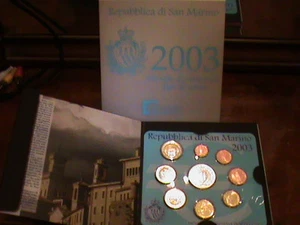 Coins Pièces Coins Euro Republic San Marino 2003 Divisional Mint 2003 FDC - Picture 1 of 1