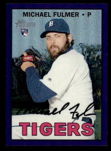 2016 Topps Heritage Chrome Purple Refractors #THC648 Michael Fulmer - Picture 1 of 2