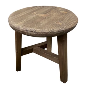 New Dining Stool Wooden Counter Stools Rustic Recycled Elm Chair 45cm Side Table - Picture 1 of 3