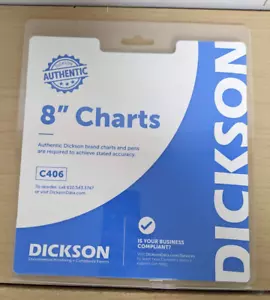 Dickson C406 8 inch Authentic Charts 60 Pack Environmental Monitoring - Picture 1 of 3