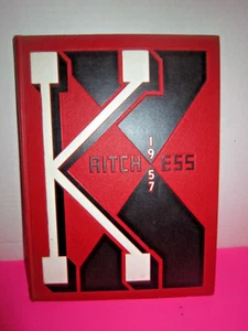 1957 Kendallville High School Yearbook, Kendallville, Indiana Kay Aitch Ess - Picture 1 of 7