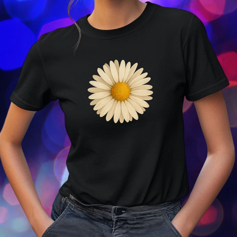 T-Shirt Frauen Gänseblümchen Motiv Baumwolle Größe S bis 3XL - Bild 1 von 1