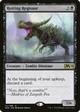 1x ROTTING REGISAUR - Zombie Dino - M20 Promo - MTG - Magic the Gathering