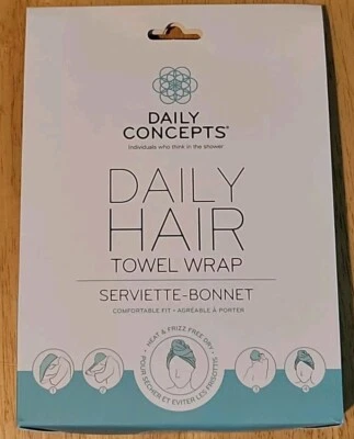 NIB New Sealed Daily Concepts Daily Hair Towel Wrap - Image 1 of 4
