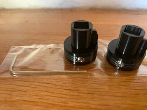 16mm to Super-8 Spindle Adapter SET with adjusting screws - High Quality & NEW - Picture 1 of 5