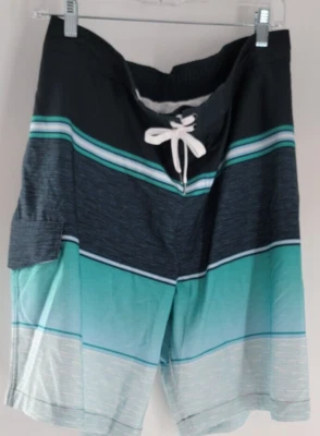 Bañador Sonoma Pantalones Cortos Para Hombre Talla XXL Verde Negro Bolsillos Cordón Forrado Foto 1 de 4