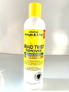 Jamaican Mango & Lime BRAID TWIST REMOVER - Moringa Seed oil/Manuka Honey 8oz - Picture 1 of 2
