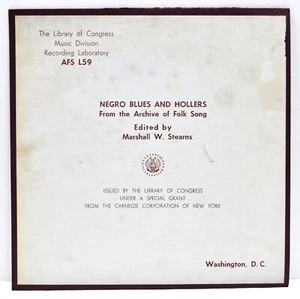 NEGRO BLUES AND HOLLERS Vinyl LP Library Of Congress AFS L59 - Picture 1 of 4