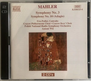 MAHLER SYMPHONY No.3 & No.10 PODLES WIT 2CD NAXOS - Picture 1 of 2