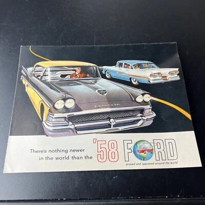 1958 Ford Fairlane Vintage Dealer Car Sales Brochure Catalog - Image 1 of 4