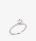 Tiffany & Co. Brilliant Cut 0.48ct Diamond Platinum Tiffany Setting Ring
