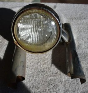 1970 Honda CL70 Scrambler FRONT END FORK COVER and Headlight BUCKET Topaz Orange - Picture 1 of 11