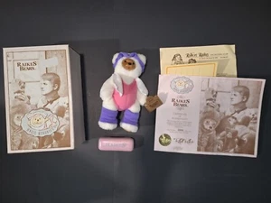 Raikes Bears Angie Aerobics Teddy Bear Wood Face Doll w/Box & COA 1846/5000 - Picture 1 of 21