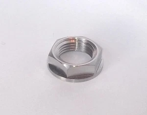 Titanium Front Wheel Axle Nut Kawasaki KX 250 125 450 KLX KX250F M18 1.5 Flange - Picture 1 of 2