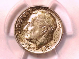 1954 D Roosevelt Dime PCGS MS 66 44185691 - Picture 1 of 3