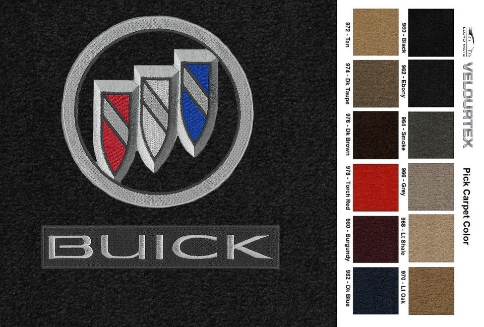 Lloyd Mats Velourtex Buick LaCrosse Double Logo Front Floor Mats (2017-2019)  - Image 1 of 4
