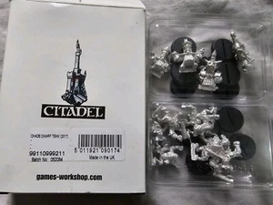 Chaos Dwarf Bloodbowl Team Warhammer. Metall, OOP, Neu in OVP - Bild 1 von 2