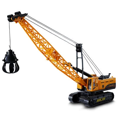 ORAMICS Spielzeug Raupenbagger Kettenbagger Baustellenfahrzeug Rückzug Drehmechanismus