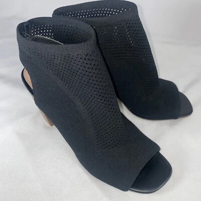 Steven Madden Size 8.5 Womens Shoe 4” Heals Black Stretch Upper - Image 1 of 4