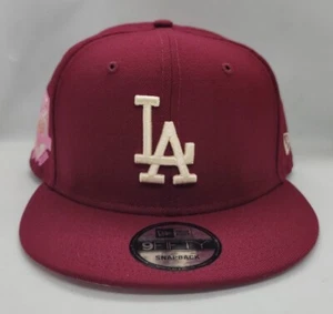 NEW ERA 9FIFTY SNAPBACK HAT. MLB. LOS ANGELES DODGERS. CARDINAL. - Picture 1 of 7