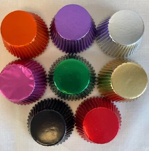 50 x FOIL MUFFIN / CUP CAKE CASES - 11 Different Colours to Choose - Picture 1 of 9