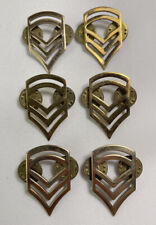 Lot of 6 US Army Sergeant 1st Class Pins K-21 Gold 