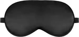 Schlafmaske Seidenaugenmaske zum Schlafen, Augenbedeckung weicher Satin Augenbinde verstellbar - Bild 1 von 3