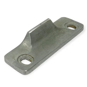 Door Strike Plate 4 x 1 3/8 in Size Silver - Picture 1 of 6