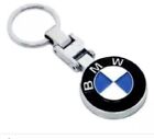 BMW Car Keyring Key Chain Round Emblem Logo Key Fob Double Sided
