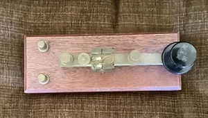 VINTAGE ANTIQUE LEGLESS TYPE TELEGRAPH KEY Kent England - Zdjęcie 1 z 3