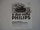 advertising Pubblicità 1969 AUTORADIO PHILIPS RN 582