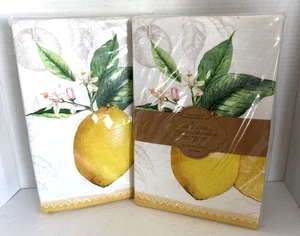 2 Juegos de 4 Servilletas Maison d' Hermine Limoncello 100% Algodón 20x20 - Imagen 1 de 7