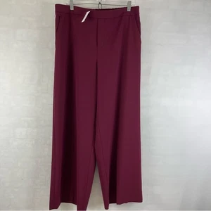 Banana Republic Hayden Wide-Leg Pant High Rise Full Length Plum NWT Size 14 - Picture 1 of 12
