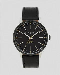 RELOJ SURF RIP CURL PARA HOMBRE DRAKE SOLAR CUERO Impermeable Nuevo - A3318 Negro - Imagen 1 de 6
