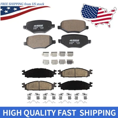 Kit de pastillas de freno delanteras traseras de cerámica para Ford Explorer Taurus Flex Lincoln MKS MKT Foto 1 de 4